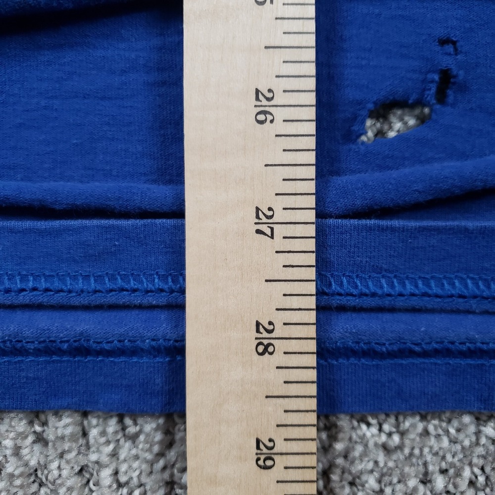 Vintage 90s NIKE Air Max Shirt Men Large Blue Basketball Center Swoosh Thrashed - Picture 12 of 13
